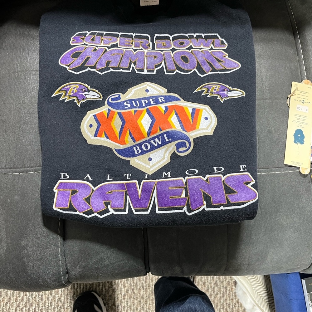 Tultex Black Super Bowl Champions Crewneck Sweatshirt